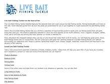 Tablet Screenshot of livebaitfishingtackle.com